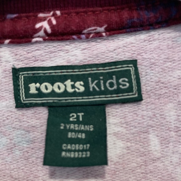 Roots long sleeve maroon colour dress. Size 2. - Picture 6 of 6